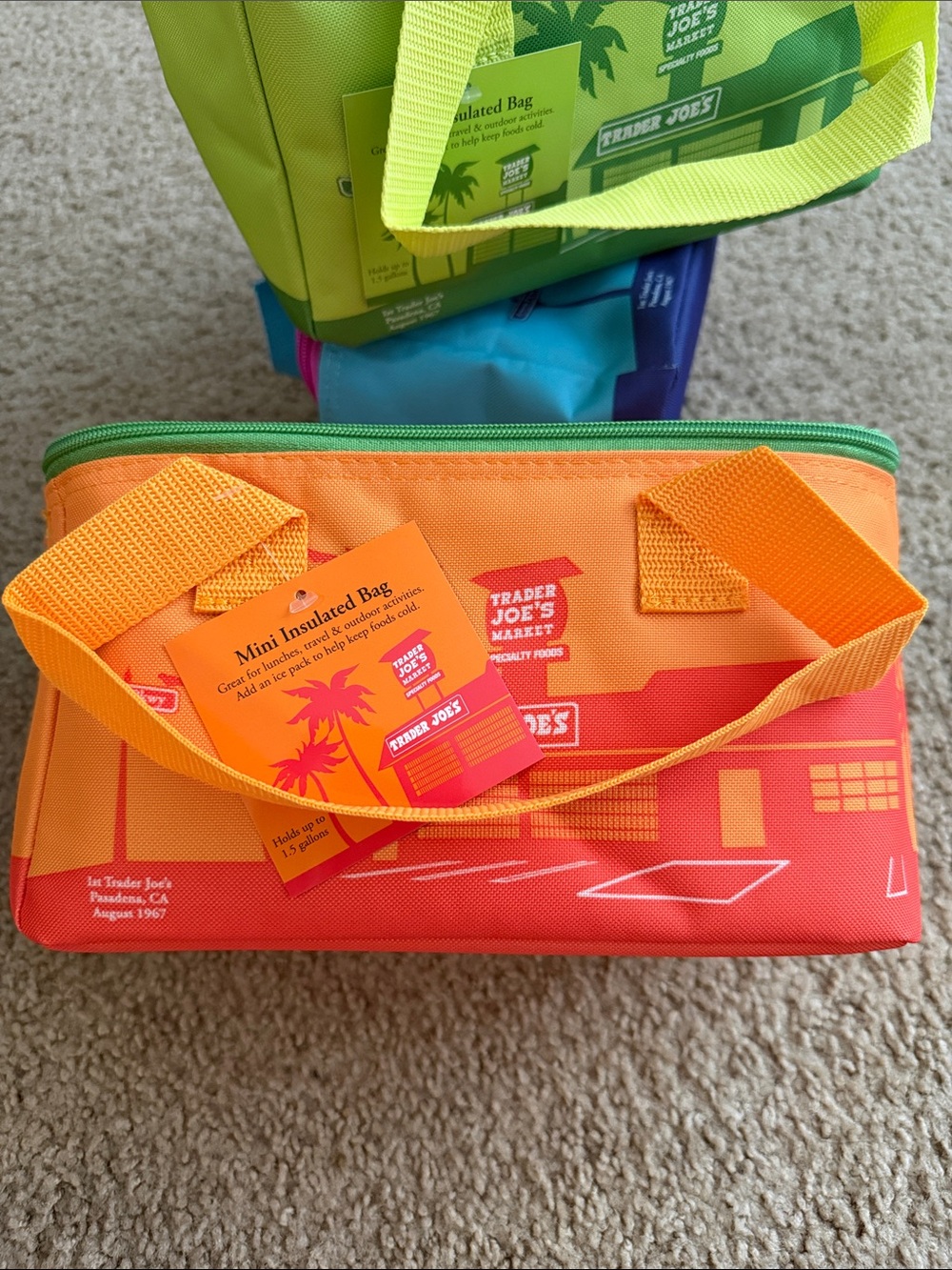 Orange Kids Mini Insulated Lunch Bag